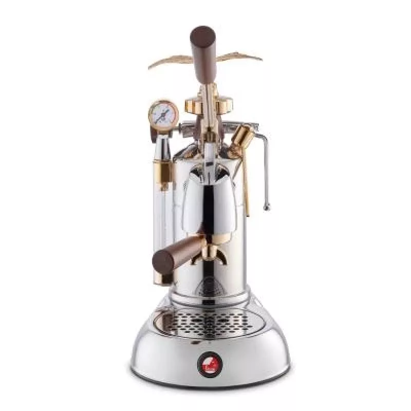 La Pavoni LPLEXP01EU manuálny pákový espreso kávovar Expo 2015 zlato-chróm, 1,6 L, 950 W