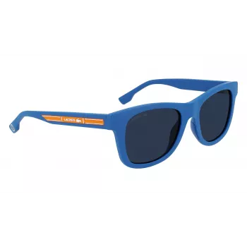 Lacoste detské slnečné okuliare L3643SRG-424 modrý rám sivé šošovky 48/17/130 mm