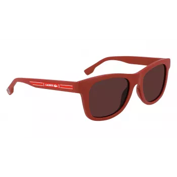 Lacoste detské slnečné okuliare L3643SRG-604 červený rám sivé sklá 48mm