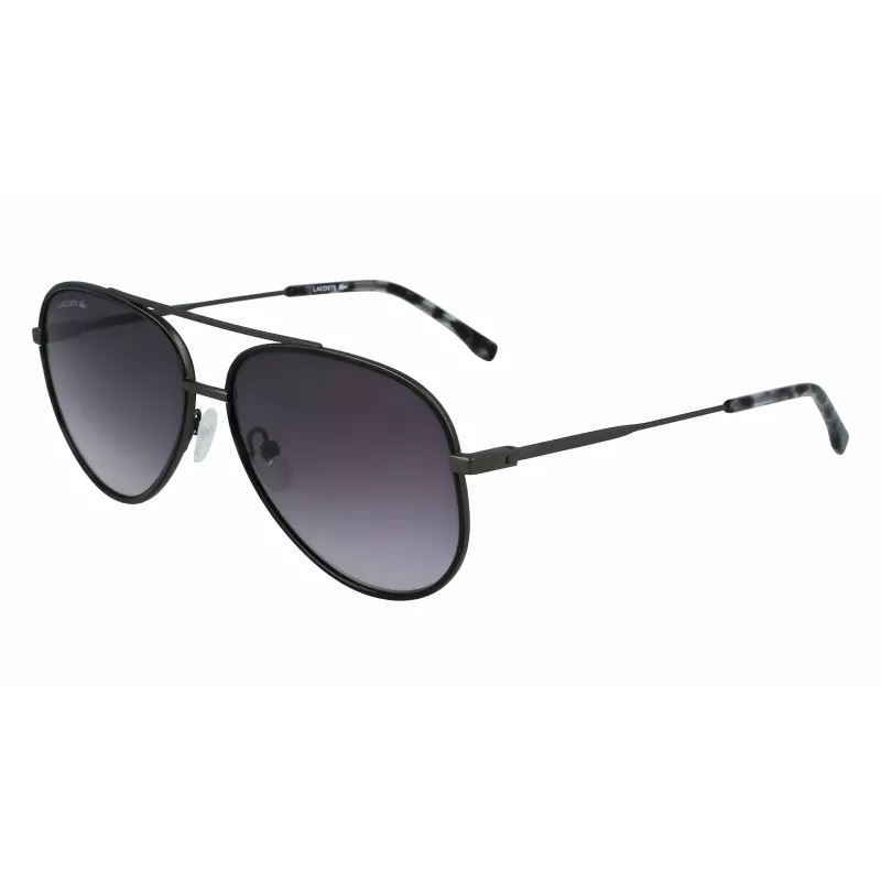 Lacoste L247S021 pánske slnečné okuliare - čierny rám, sivé šošovky, 59 mm