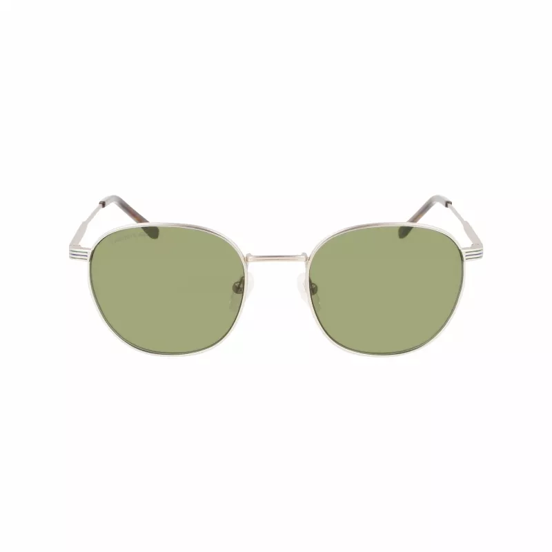 Lacoste L251S-40 unisex obdĺžnikové slnečné okuliare tmavomodrý rám sivé sklá 52 mm