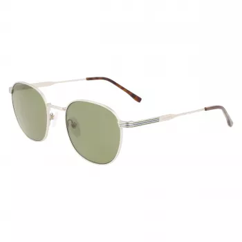 Lacoste L251S-40 unisex obdĺžnikové slnečné okuliare tmavomodrý rám sivé sklá 52 mm
