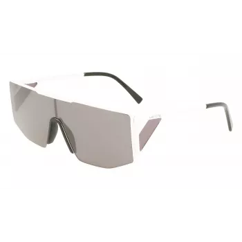 LACOSTE L253S-6219101 unisex obdĺžnikové slnečné okuliare 62/19/150 mm čierna/sivá