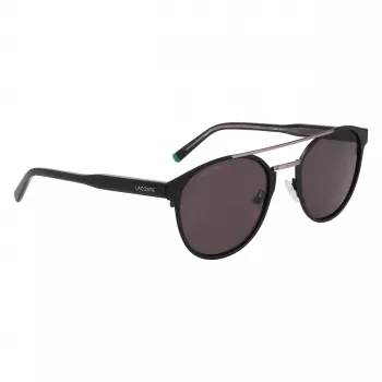 Lacoste L263S-2 pánske obdĺžnikové slnečné okuliare - čierny rám, sivé sklá, 53mm