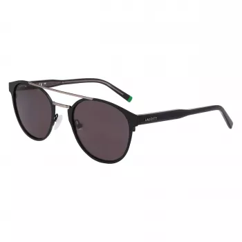 Lacoste L263S-2 pánske obdĺžnikové slnečné okuliare - čierny rám, sivé sklá, 53mm