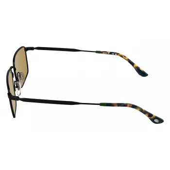 LACOSTE L277S-5519002 pánske hranaté slnečné okuliare - čierny acetátový rám, sivé polykarbonátové sklá, ochrana UV400