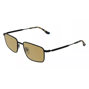 LACOSTE L277S-5519002 pánske hranaté slnečné okuliare - čierny acetátový rám, sivé polykarbonátové sklá, ochrana UV400