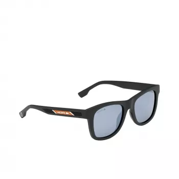Lacoste L3651SRG-001 unisex slnečné okuliare - čierny acetátový rám, sivé polykarbonátové sklá, šírka skla 48 mm
