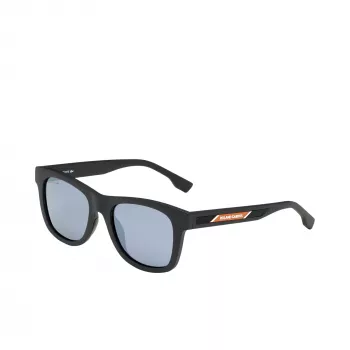 Lacoste L3651SRG-001 unisex slnečné okuliare - čierny acetátový rám, sivé polykarbonátové sklá, šírka skla 48 mm