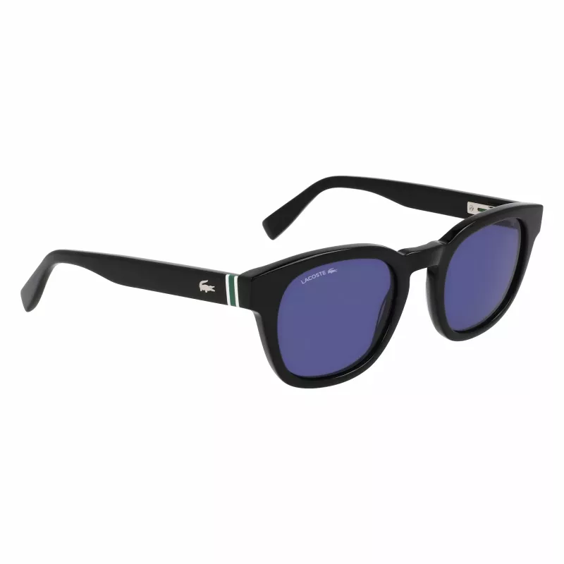 Lacoste L6015SN-1 unisex slnečné okuliare čierna obruba sivé sklá 49 mm