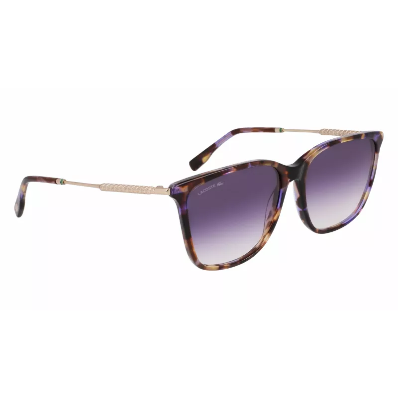 Lacoste L6016S-219 dámske slnečné okuliare havana hnedé hranaté acetát