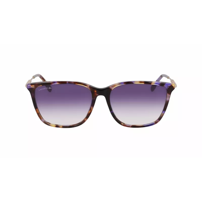 Lacoste L6016S-219 dámske slnečné okuliare havana hnedé hranaté acetát