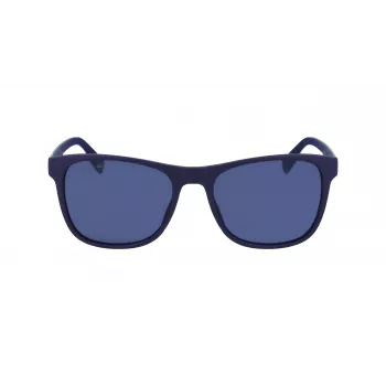 Lacoste L6031S-424 pánske hranaté slnečné okuliare - modrá obruba, sivé sklá, UV400