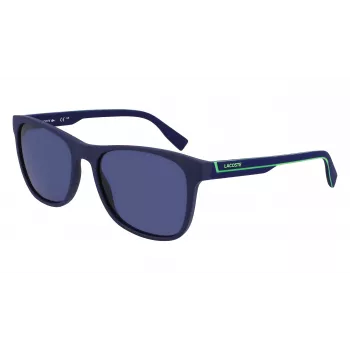 Lacoste L6031S-424 pánske hranaté slnečné okuliare - modrá obruba, sivé sklá, UV400