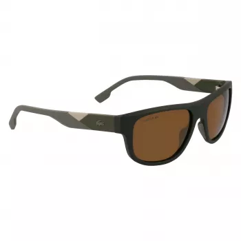 Lacoste L6042S-275 pánske obdĺžnikové acetátové slnečné okuliare Havana hnedá 55/17/145 mm