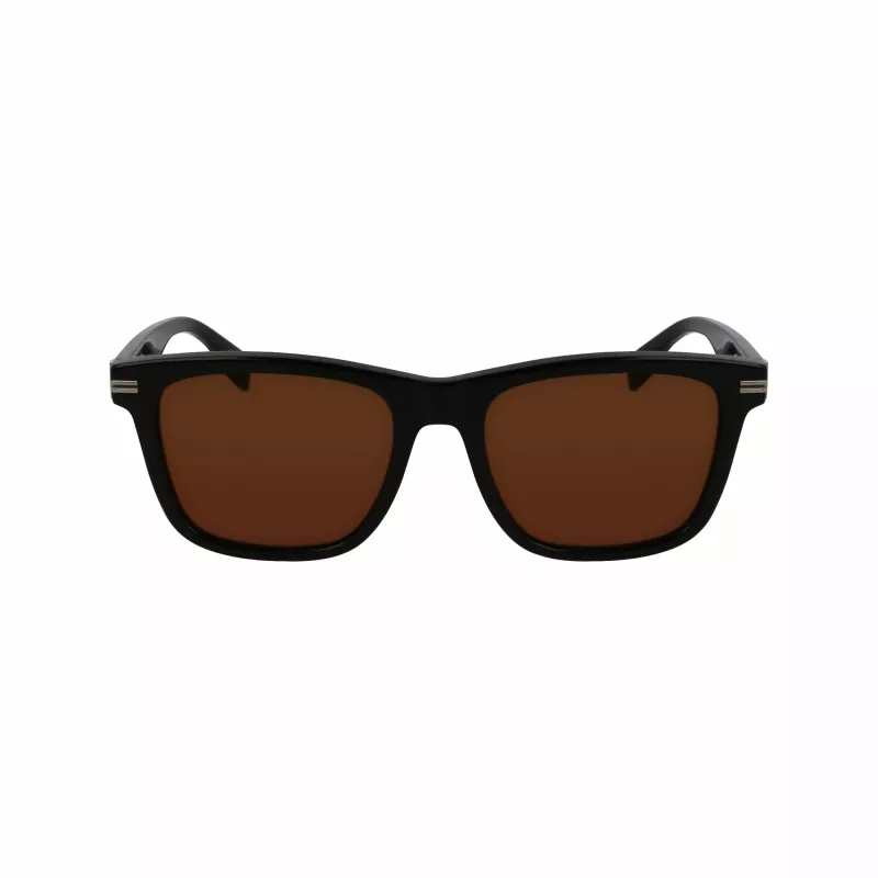 Lacoste L6045S-1 pánske slnečné okuliare, čierny acetátový rám, sivé polykarbonátové sklá, 54/19/145 mm