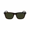 Lacoste L6045S-230 pánske obdĺžnikové slnečné okuliare Havana hnedé 54mm