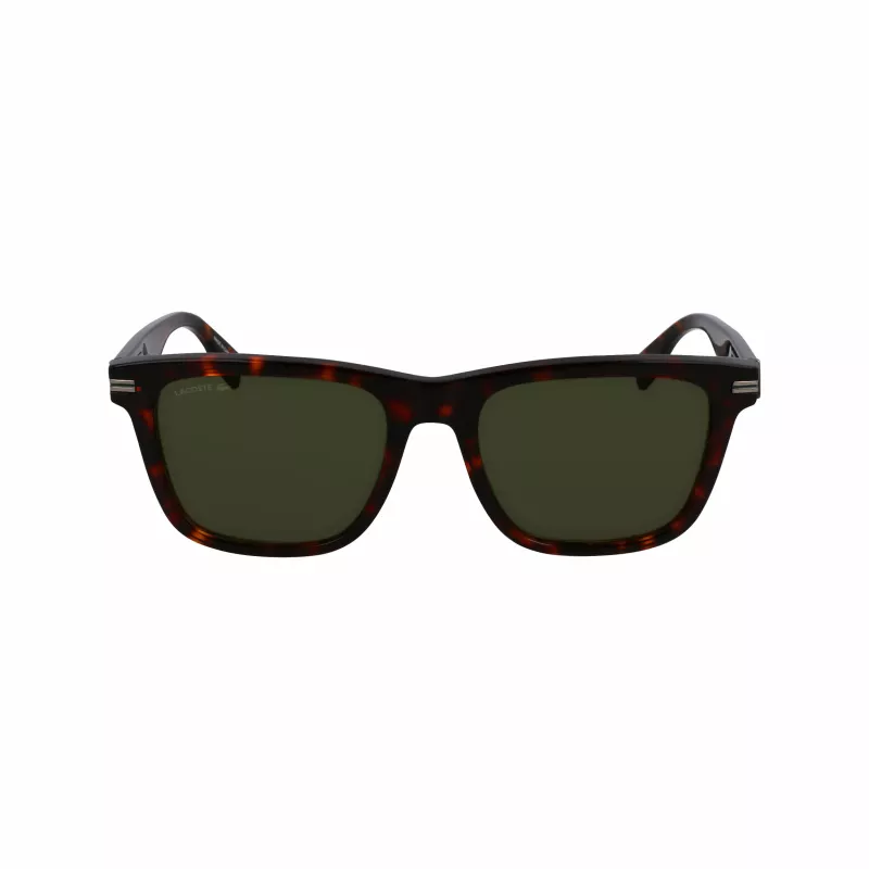 Lacoste L6045S-230 pánske obdĺžnikové slnečné okuliare Havana hnedé 54mm