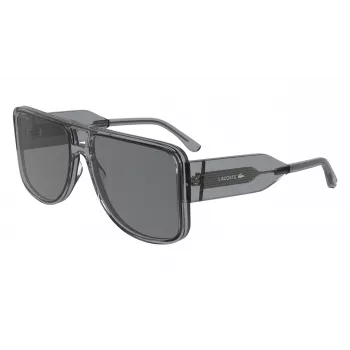 LACOSTE L6056S5916035 unisex hranaté slnečné okuliare Havana zelená 59 mm