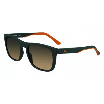 Lacoste L956S-301 pánske hranaté slnečné okuliare zelený acetátový rám UV400