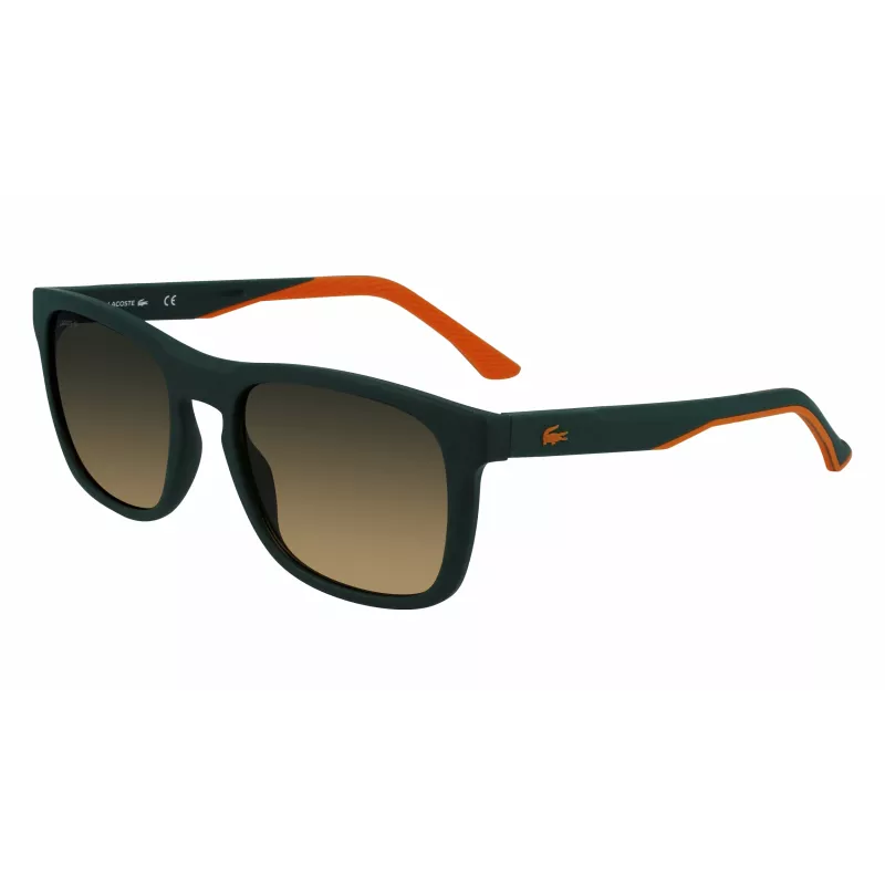 Lacoste L956S-301 pánske hranaté slnečné okuliare zelený acetátový rám UV400
