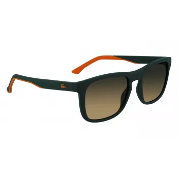 Lacoste L956S-301 pánske hranaté slnečné okuliare zelený acetátový rám UV400
