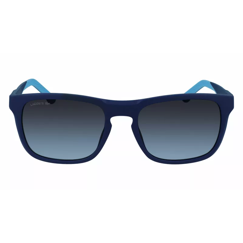Lacoste L956S 401 pánske slnečné okuliare, modrý rám, sivé šošovky, 55 mm