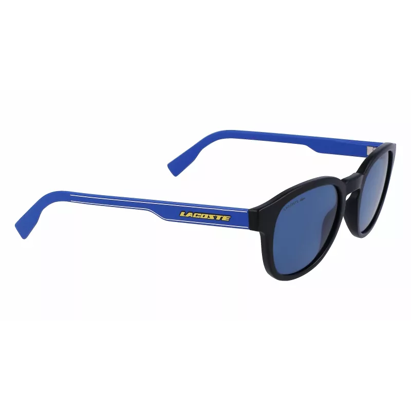 LACOSTE L968SX-002 unisex slnečné okuliare čierny rám sivé sklá 51 mm