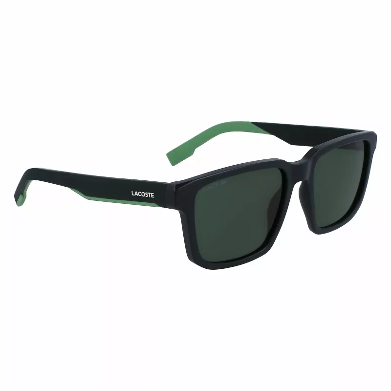 Lacoste L999S-301 pánske slnečné okuliare, matný zelený rám, tmavozelené šošovky, 55/18/145 mm