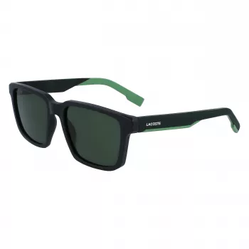Lacoste L999S-301 pánske slnečné okuliare, matný zelený rám, tmavozelené šošovky, 55/18/145 mm