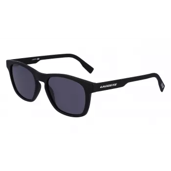 Lacoste pánske L988S-2 obdĺžnikové slnečné okuliare - čierny rám sivé šošovky 54 mm