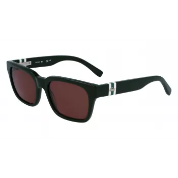 Lacoste pánske hranaté acetátové slnečné okuliare L6007S5418318 54/18/145 mm zelená