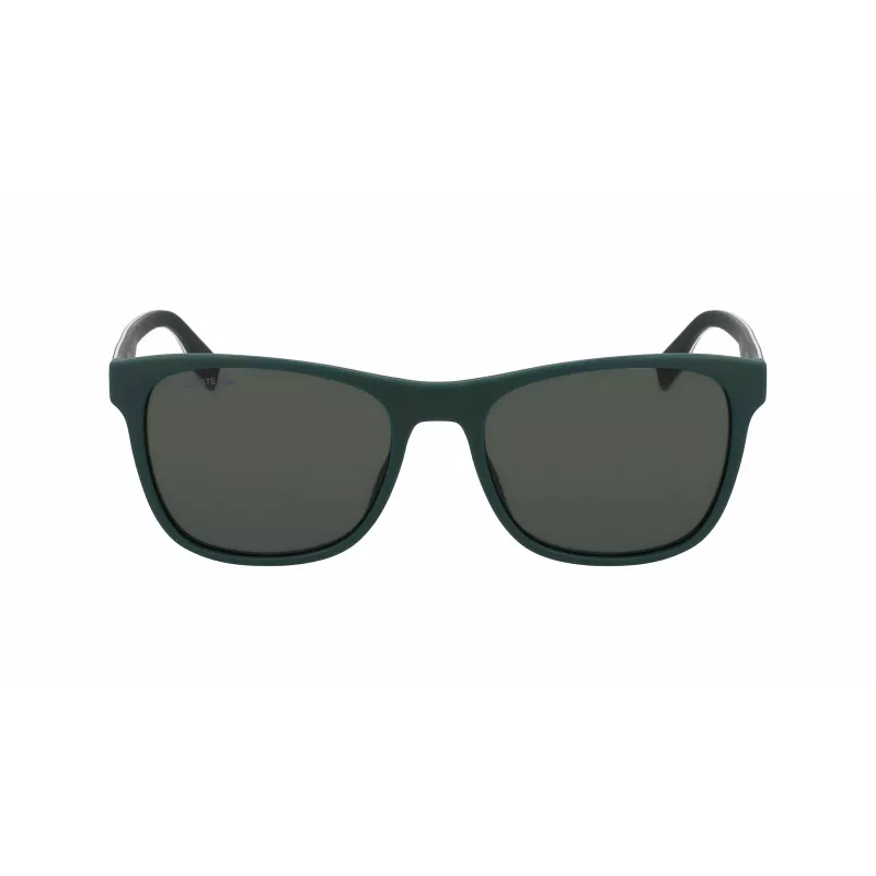 Lacoste pánske obdĺžnikové slnečné okuliare L6031S-301 Havana zelené 56/18/145 mm