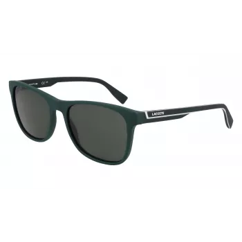 Lacoste pánske obdĺžnikové slnečné okuliare L6031S-301 Havana zelené 56/18/145 mm