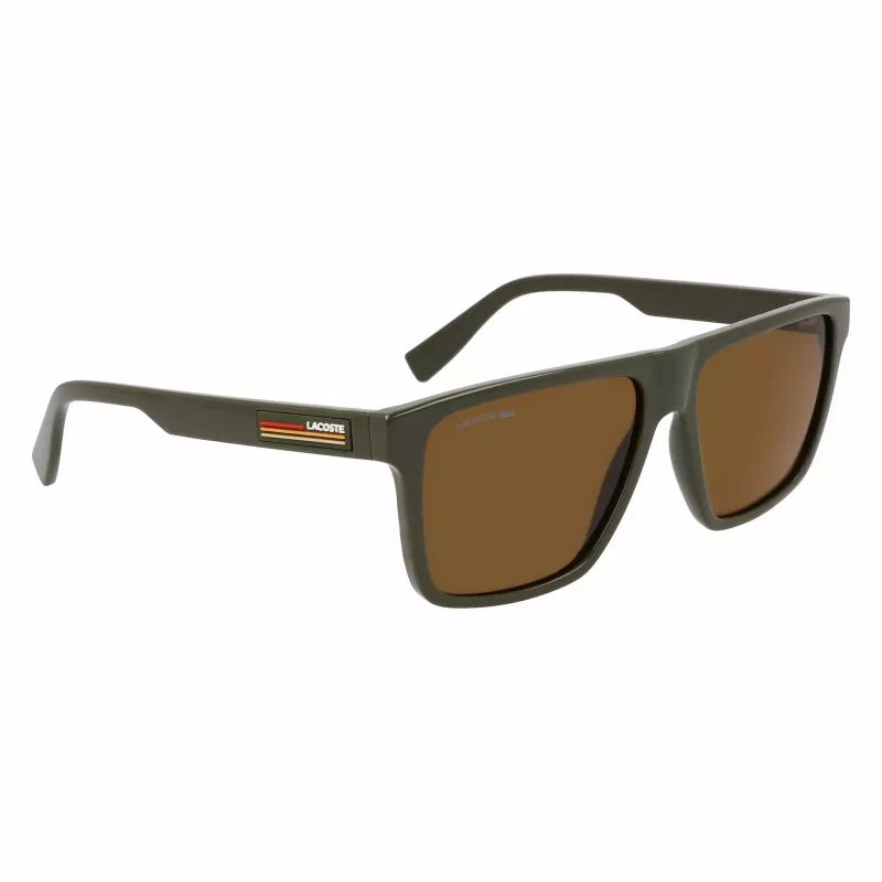 Lacoste pánske slnečné okuliare L6027S-275 Havana acetát obdĺžnikové 57mm