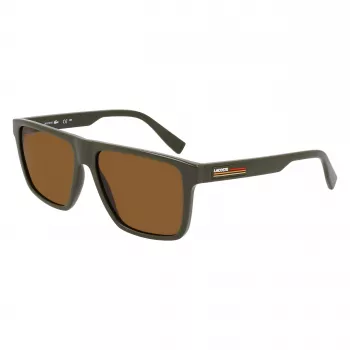 Lacoste pánske slnečné okuliare L6027S-275 Havana acetát obdĺžnikové 57mm