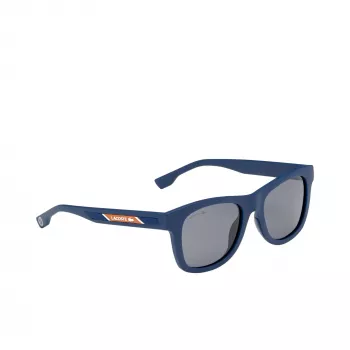 LACOSTE SUNGLASSES L3651SRG-400 unisex matná modrá obdĺžnikové plný rám 48/17/130 mm