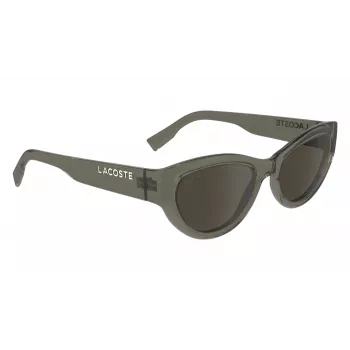 Lacoste dámske slnečné okuliare L6013S5418210 Havana acetát hranatý rám hnedá gradientová šošovka 54 mm