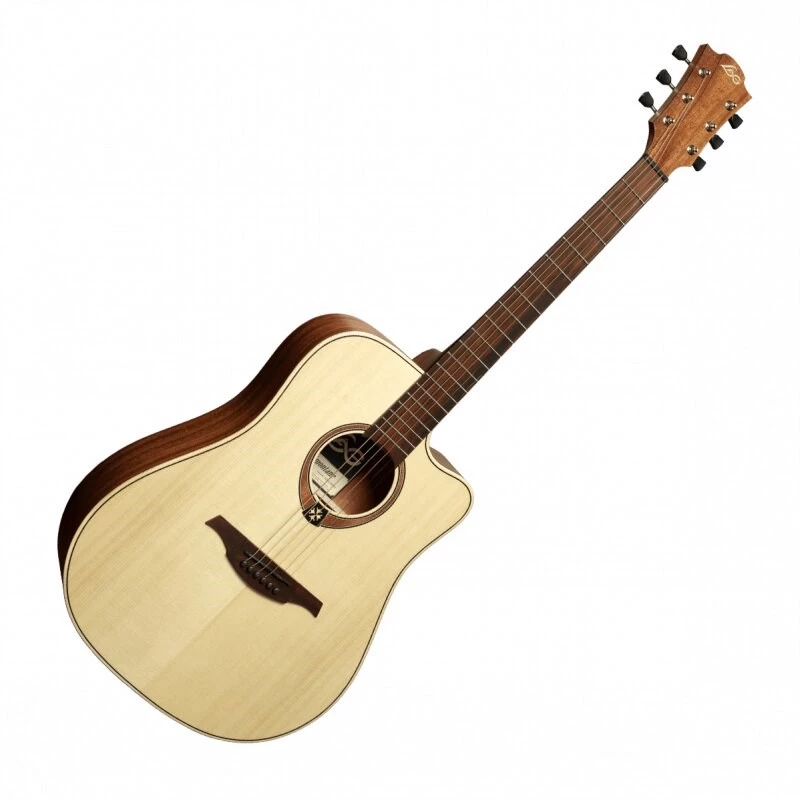 Lag GLA Tramontane 70 DC Dreadnought Cutaway akusticko-elektrická gitara - prírodná