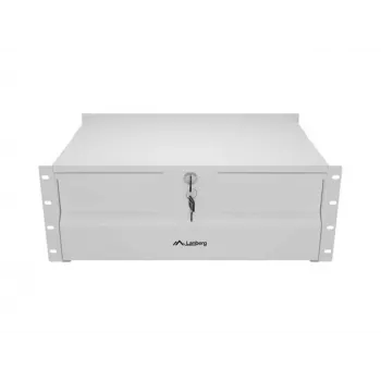 LANBERG 19 palcová 4U polica 360mm sivá (4U/483x360mm, nosnosť do 90kg, 4-bodové uchytenie)