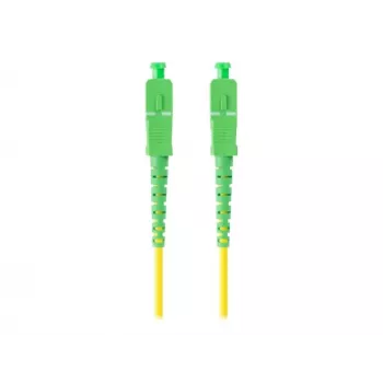 LANBERG Fiber Optic Patch Cord SM SC/APC-SC/APC Simplex G.657.A1 1m Žltý