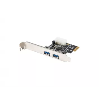 Lanberg PCE-US3-002 interná USB 3.2 Gen 1 PCI Express karta s 2 externými portami a 1 interným headerom