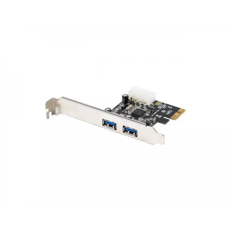 Lanberg PCE-US3-002 interná USB 3.2 Gen 1 PCI Express karta s 2 externými portami a 1 interným headerom