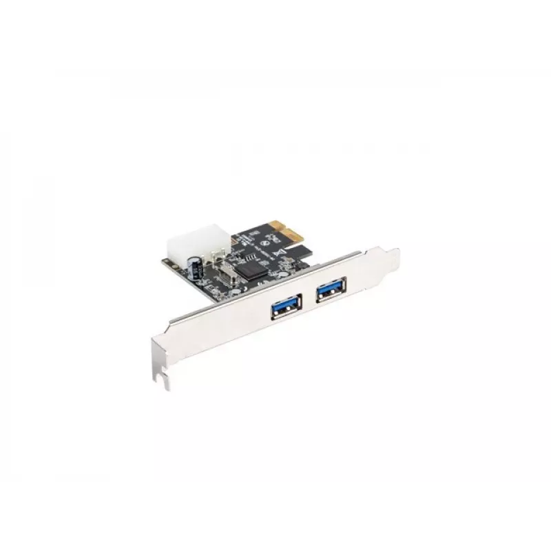 Lanberg PCE-US3-002 interná USB 3.2 Gen 1 PCI Express karta s 2 externými portami a 1 interným headerom