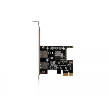Lanberg PCE-US3-002 interná USB 3.2 Gen 1 PCI Express karta s 2 externými portami a 1 interným headerom