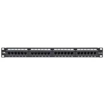 LANVIEW LPP110 1U 24-port Cat5e RJ-45 nechránený patch panel (Krone IDC)