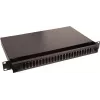 Lanview LVO231552 19 palcov 1U 24-portový optický patch panel pre SC Duplex/LC Quad, rack montáž, čierny