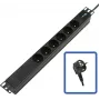 LANVIEW POWER STRIP 19 - 6 zásuviek - 1U