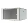 LANVIEW Quick Assembly Flat Pack 19 - 6U nástenný sieťový rozvádzač, 600x500x370mm, čierny