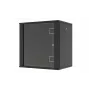 LANVIEW Quick Assembly Flat Pack 19 nástenná skriňa 9U čierna